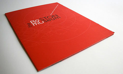 the boston museum brochure design