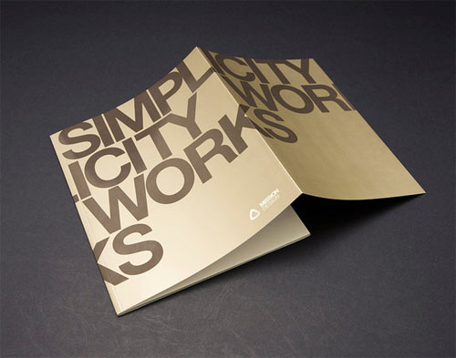 simplicity works brochure design