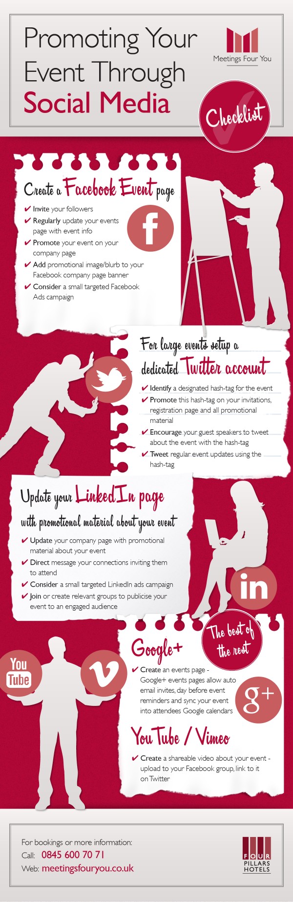social media event promotion infographic