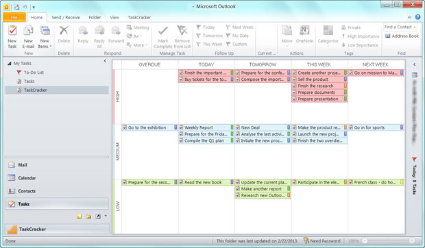 taskcracker interface