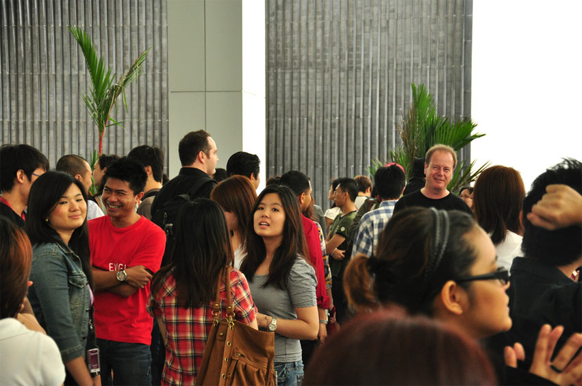 Singapore office workers