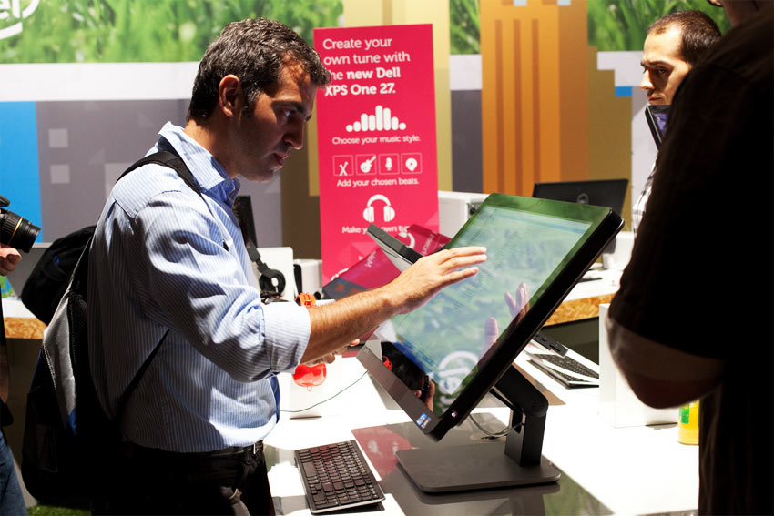 Live touch experience in IFA Berlin, Germany