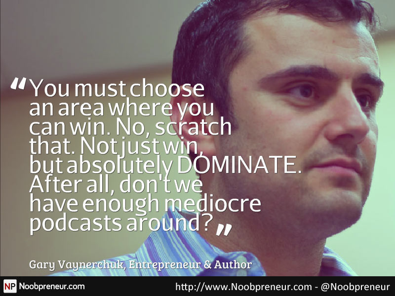 Gary Vee quote on video podcasting