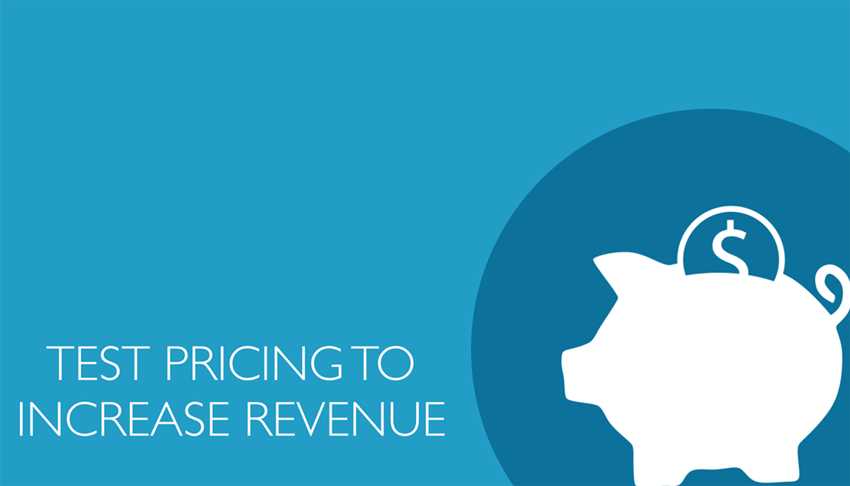 Test pricing to increase revenue