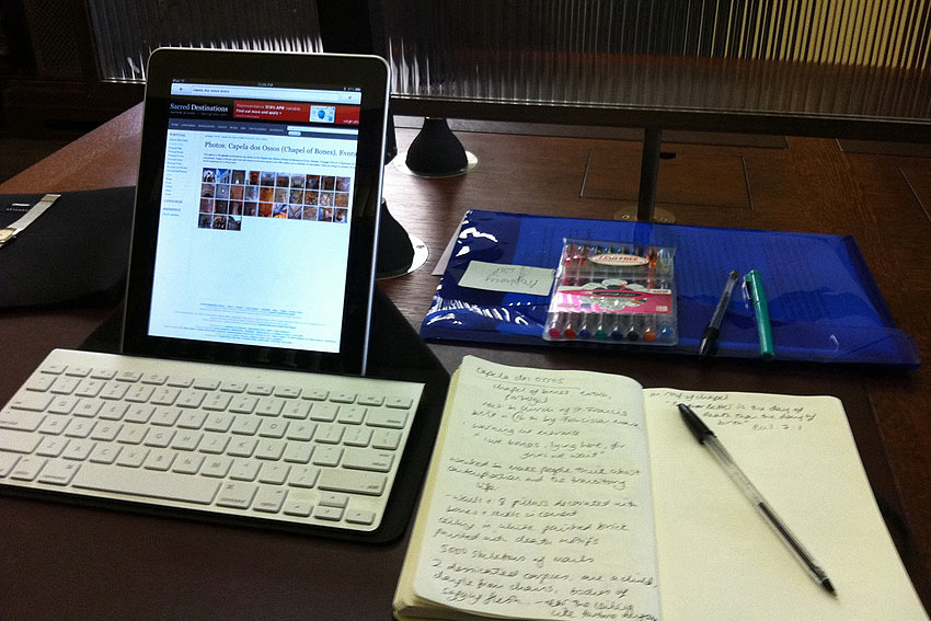 Writing setup for work