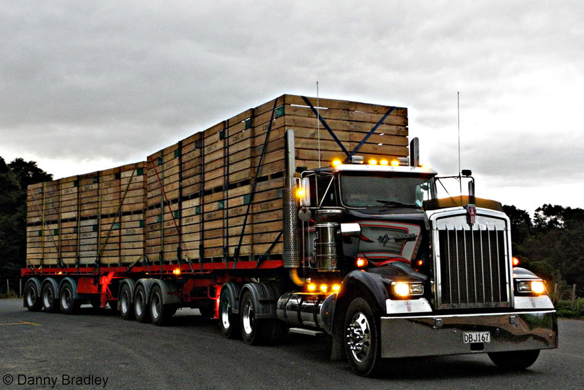 Produce crates for export