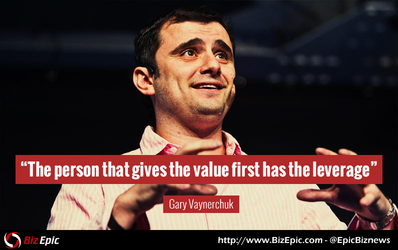 Gary Vaynerchuk quote on giving value