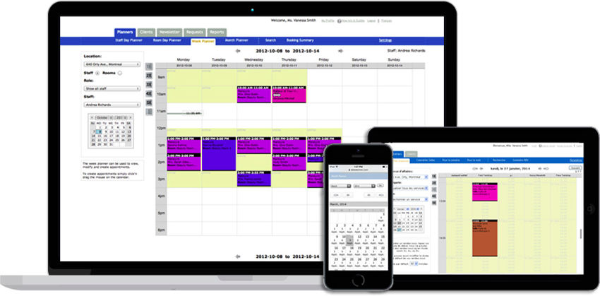 CalendarSpots on mobile devices
