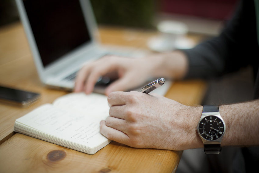Digital marketer working