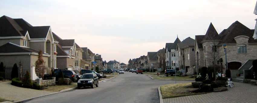 Houses in Montreal suburbs