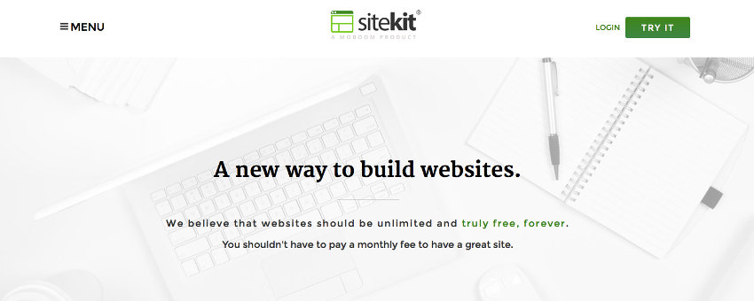 SiteKit screenshot