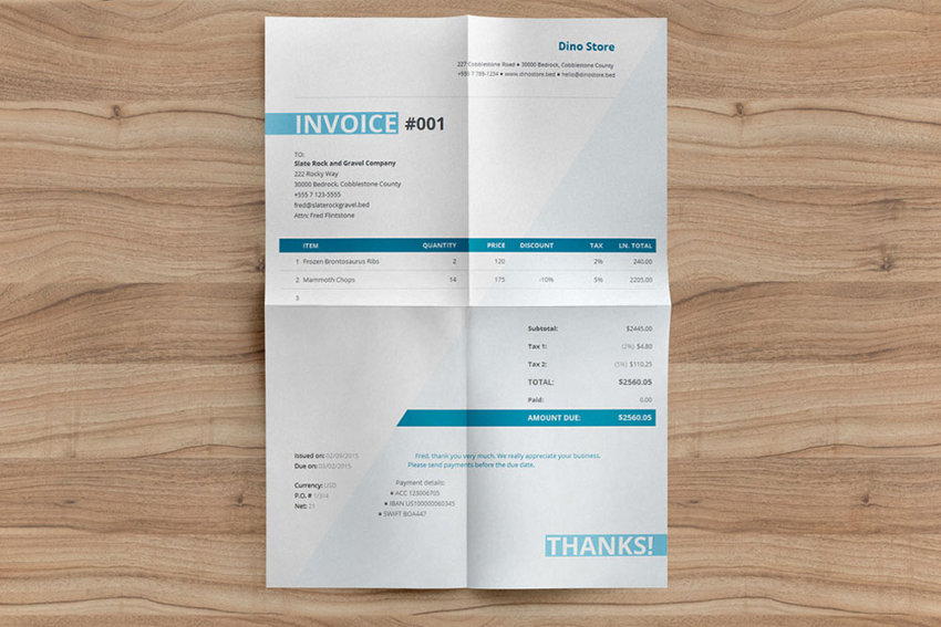 Cobardia invoice template by Invoicebus
