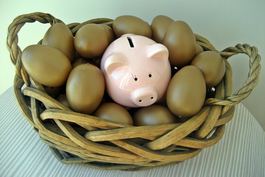 Piggy bank for your personal pension