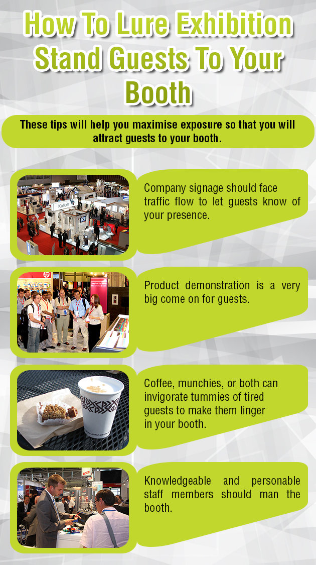 How To Lure Exhibition Stand Guests To Your Booth - Infographic