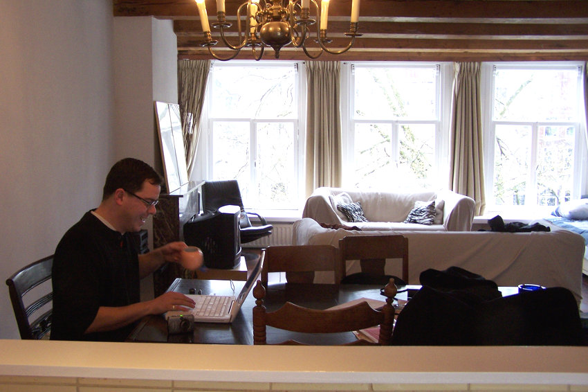 Working at an apartment in Amsterdam