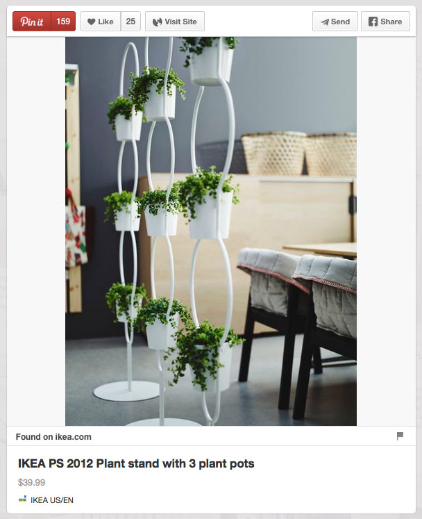 IKEA PS 2012 Plant Stand Pinterest Ad