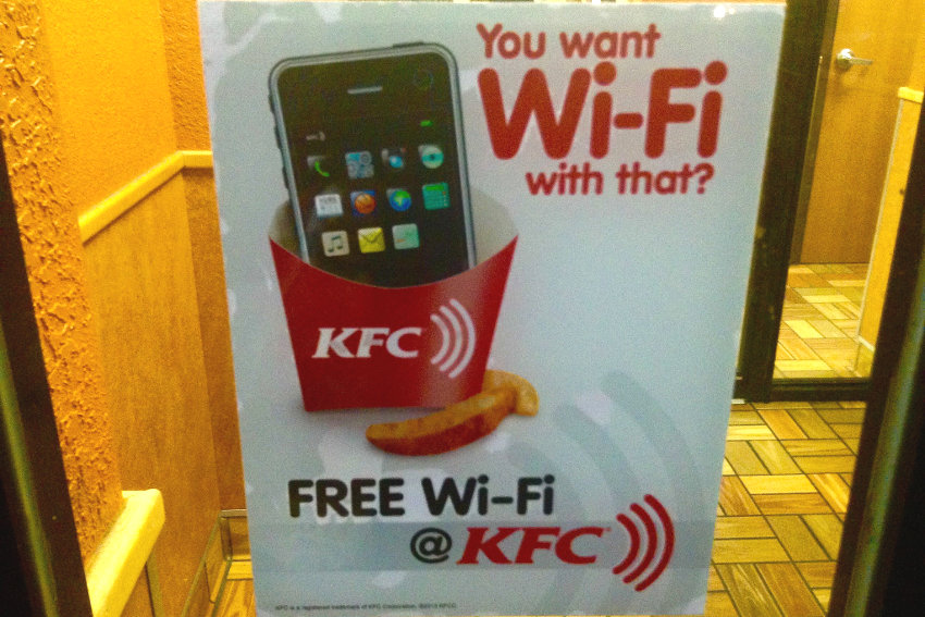 Kfc wifi как подключиться