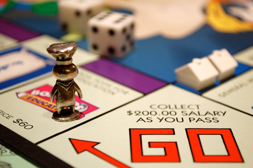 Collect salary as you pass go - Monopoly