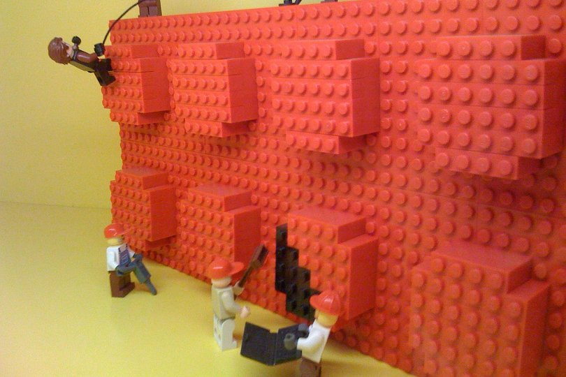 LEGO giant brick builders