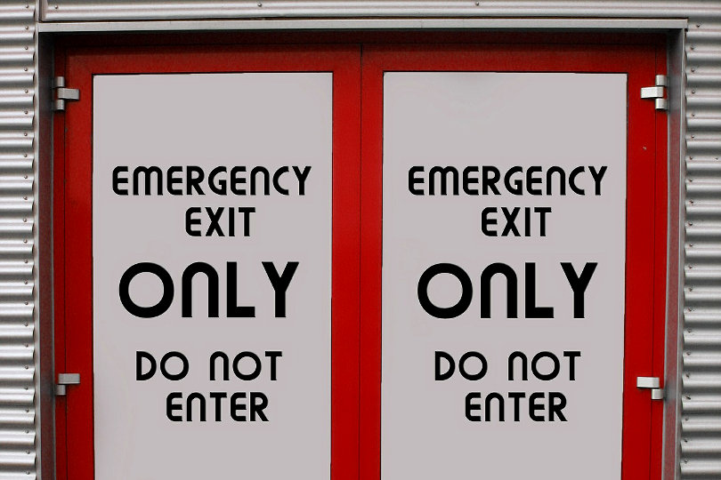 Emergency exit doors