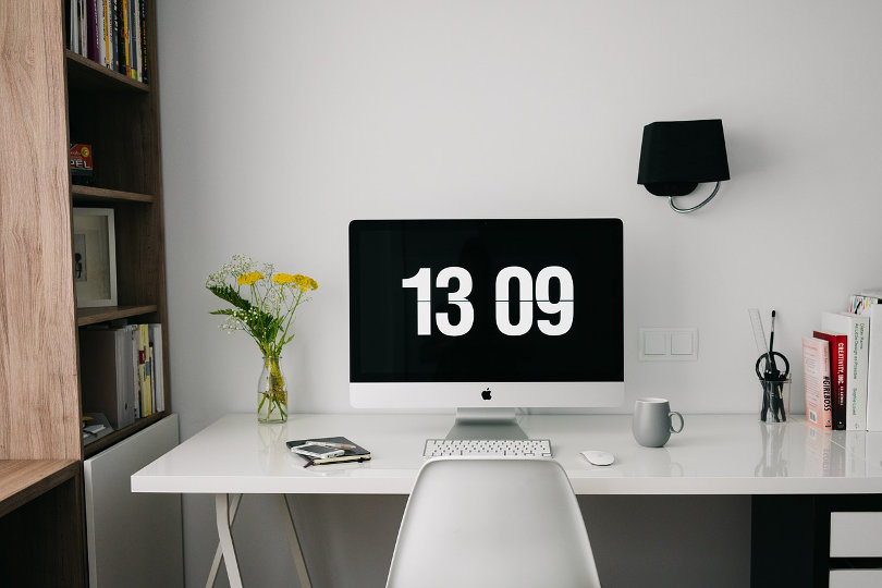 Clean minimalistic office design