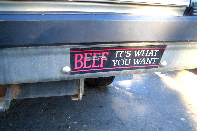 Beef- it's what you want - sign