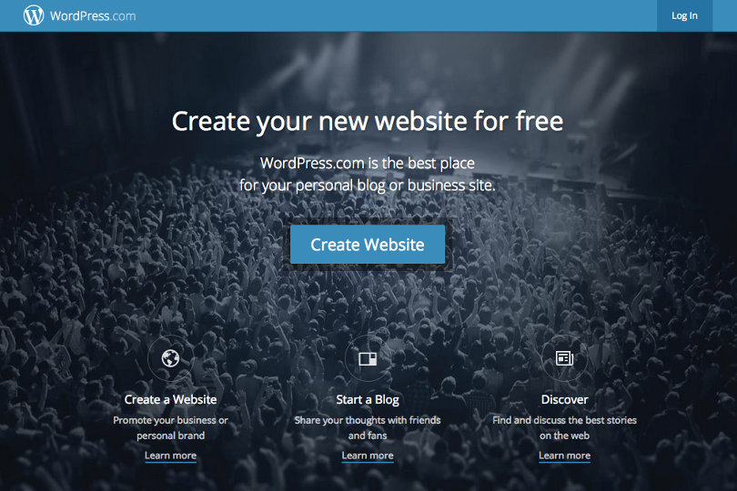 Wordpress.com screenshot