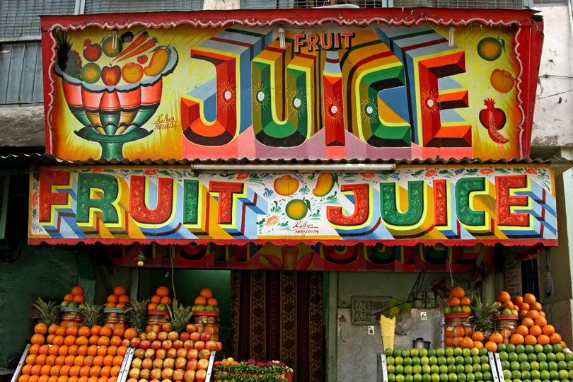 Traditional fruit juice shop
