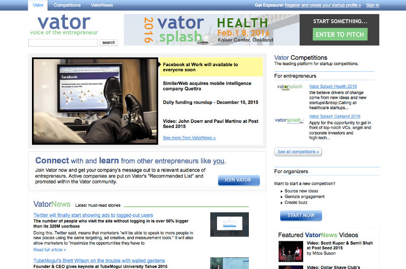 Vator.tv screenshot