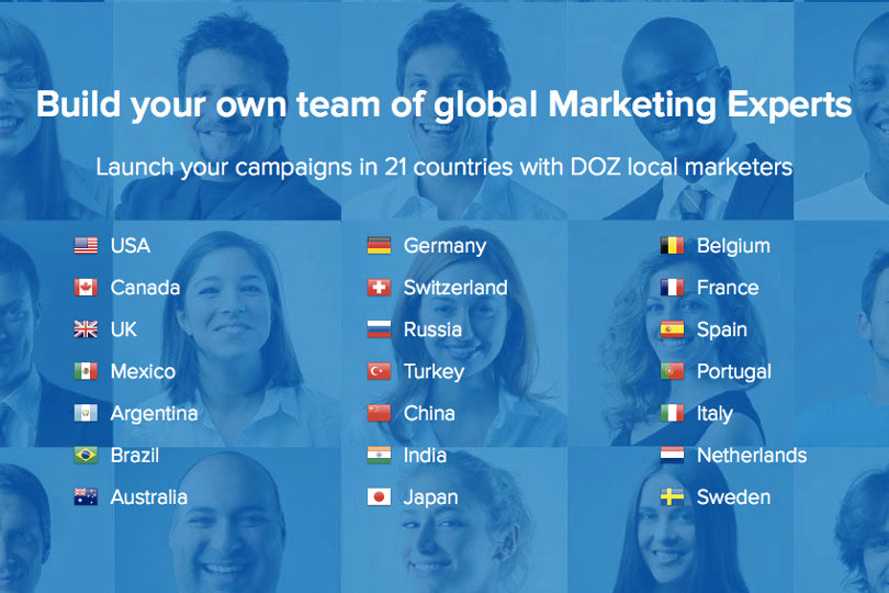 DOZ local marketers in 21 countries
