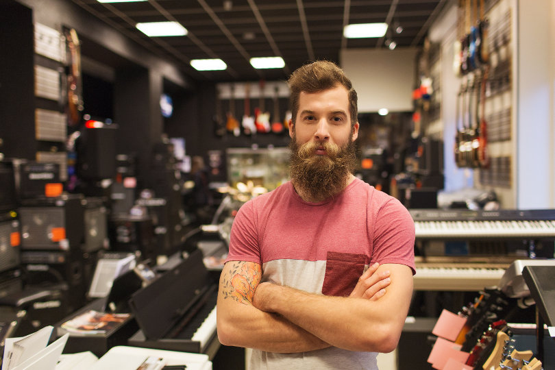 Music store owner