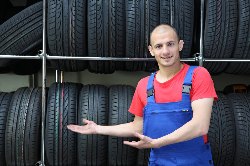 Tyre shop owner