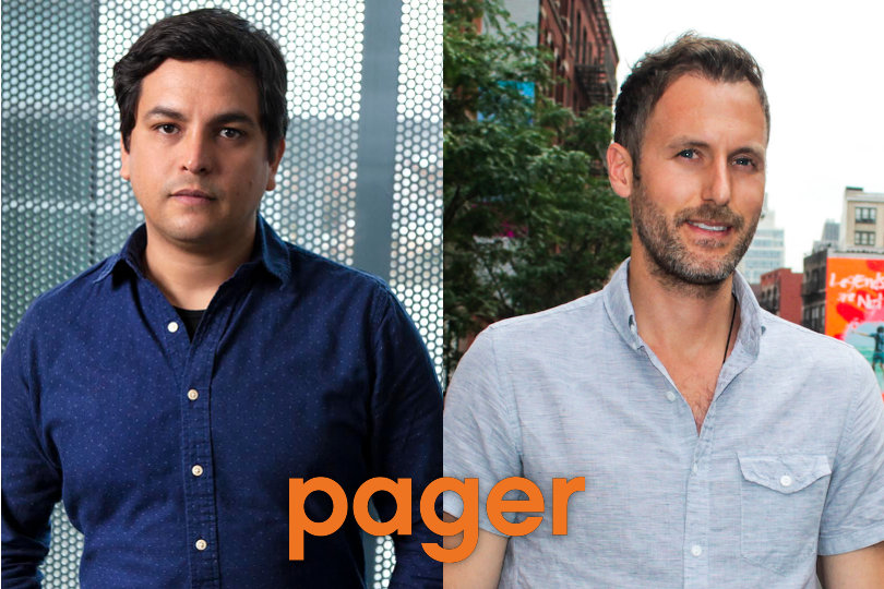 Oscar Salazar and Andrew Chomer of Pager