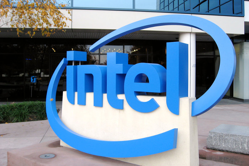 Intel logo, Robert Noyce Building