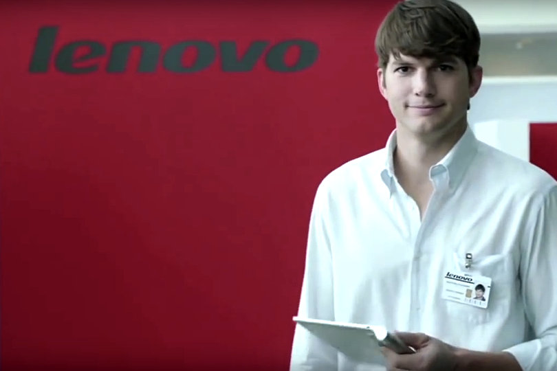 Ashton Kutcher - Lenovo endorsement