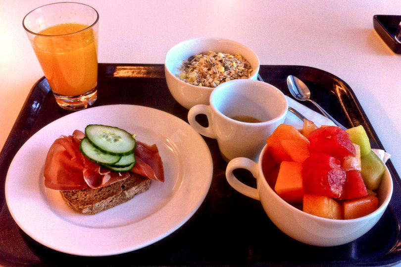 Healthy breakfast at Google cafetaria