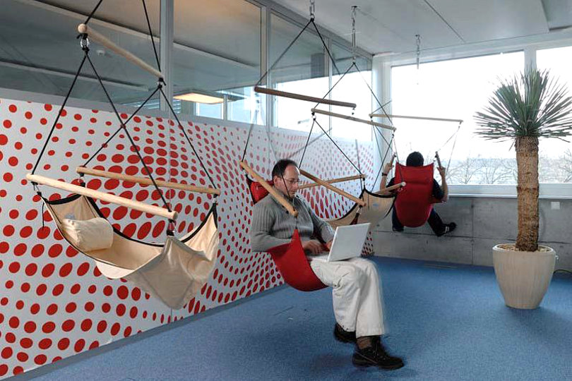 Google employees working in a semi-formal setting