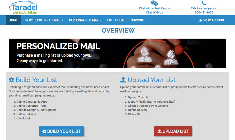 Taradel Personalized Mail - screenshot