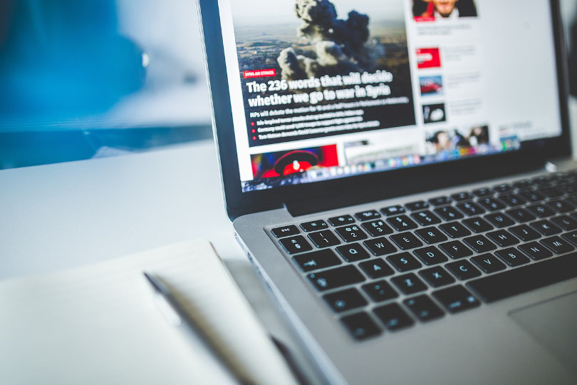 Regularly updated business website