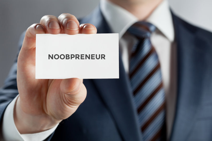 Noobpreneur business card