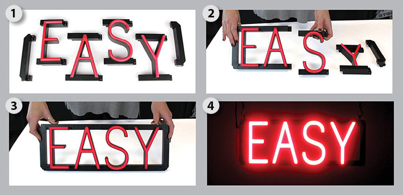 Easy LED sign