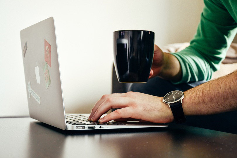 Entrepreneur reviewing daily work schedule