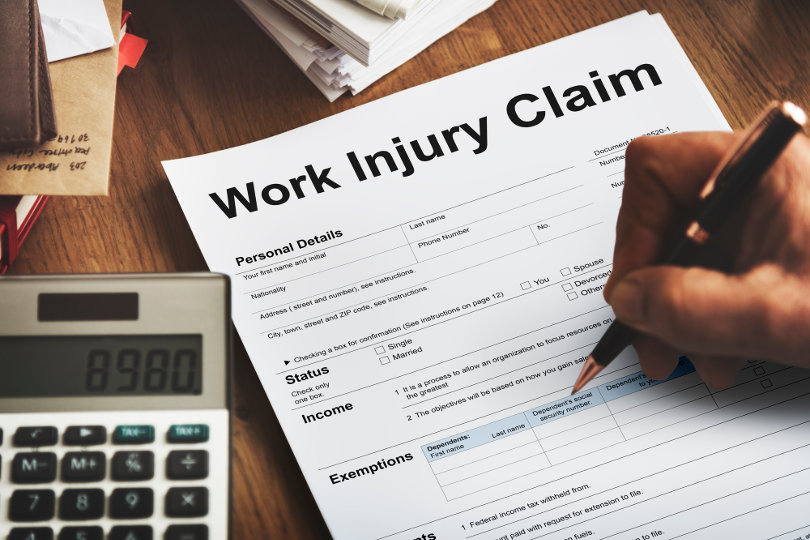 Workplace injury compensation claim