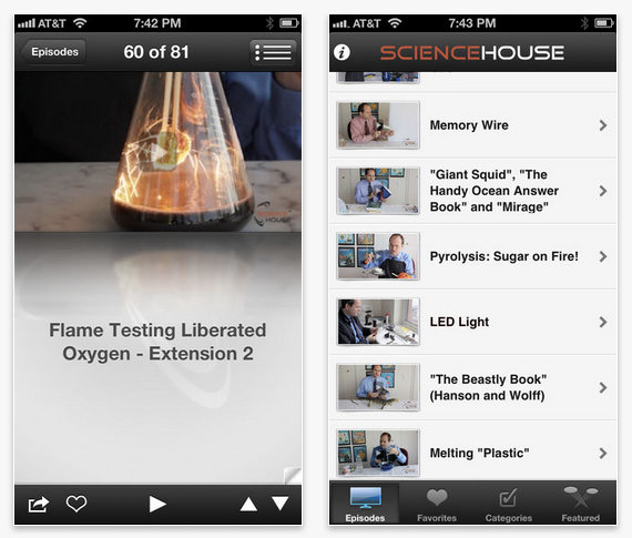 VideoScience app screenshot