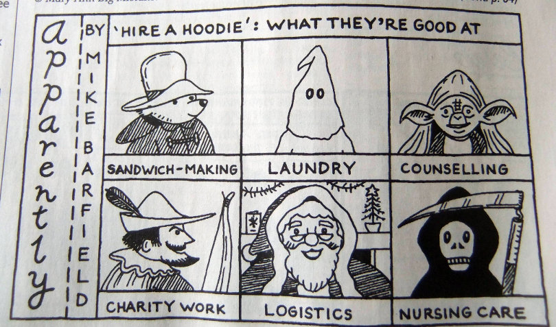 Hire a hoodie - funny recruitment