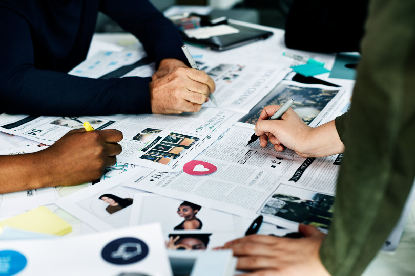 Work on marketing campaign