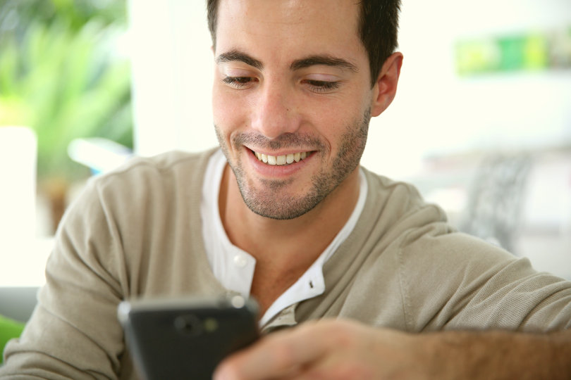 A professional using educational apps