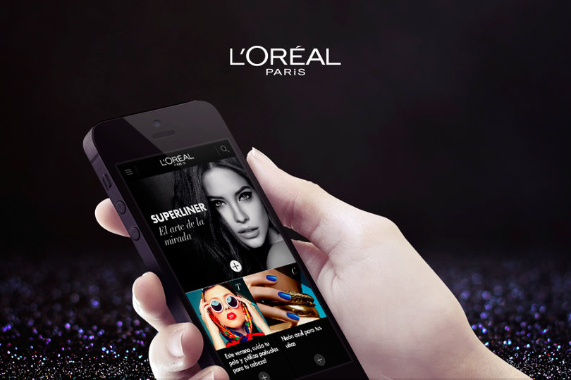 L'Oreal Paris app modular layout design