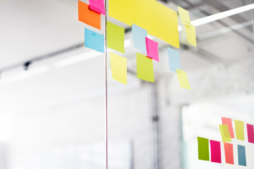 Colorful post it notes