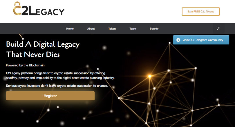 C2Legacy website screenshot